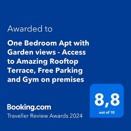 דירה One Bedroom With Garden Views - Access To Amazing Rooftop Terrace, Free Parking And Gym On Premises *
