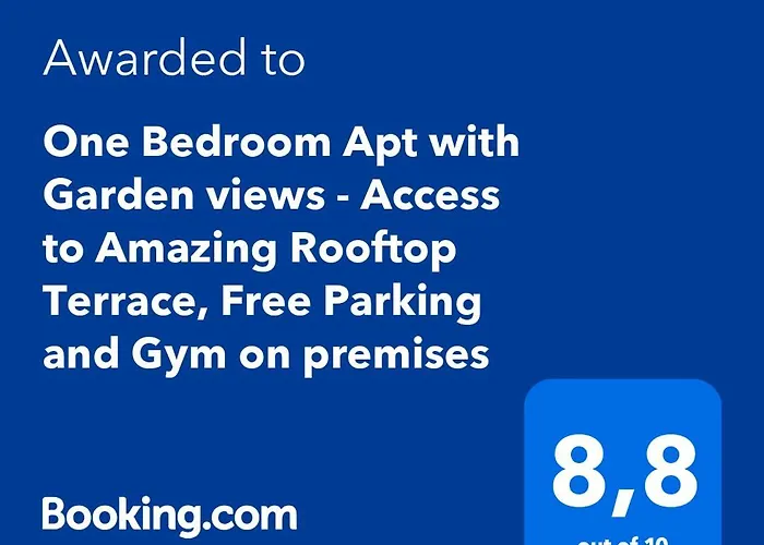 דירה One Bedroom With Garden Views - Access To Amazing Rooftop Terrace, Free Parking And Gym On Premises *